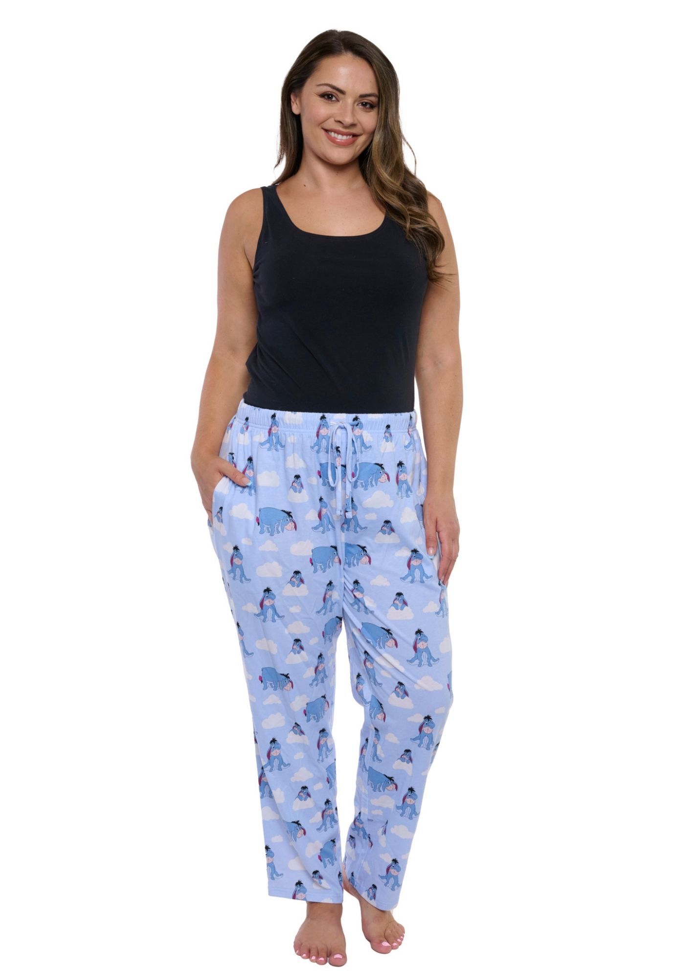 Winnie The Pooh Eeyore Pajama Pants Sleepwear Loungewear, BLUE, alternate image number 5