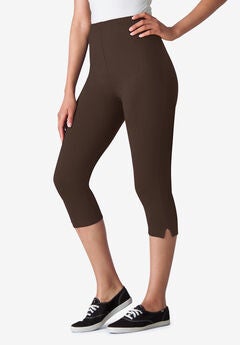 Stretch Cotton Capri Legging