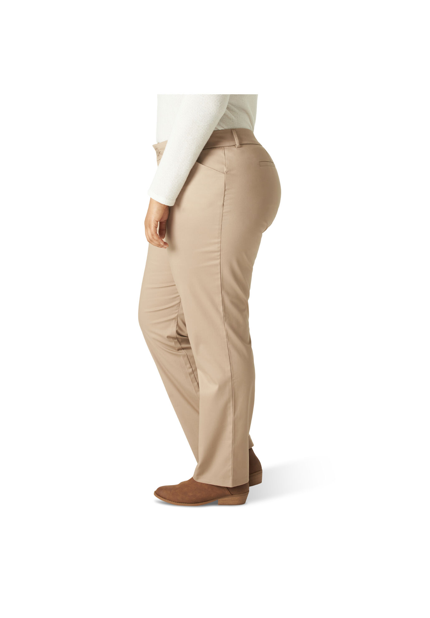 Relaxed Fit Wrinkle Free Straight Leg Pant