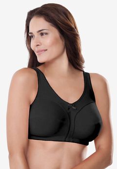 Cotton Back-Close Wireless Bra