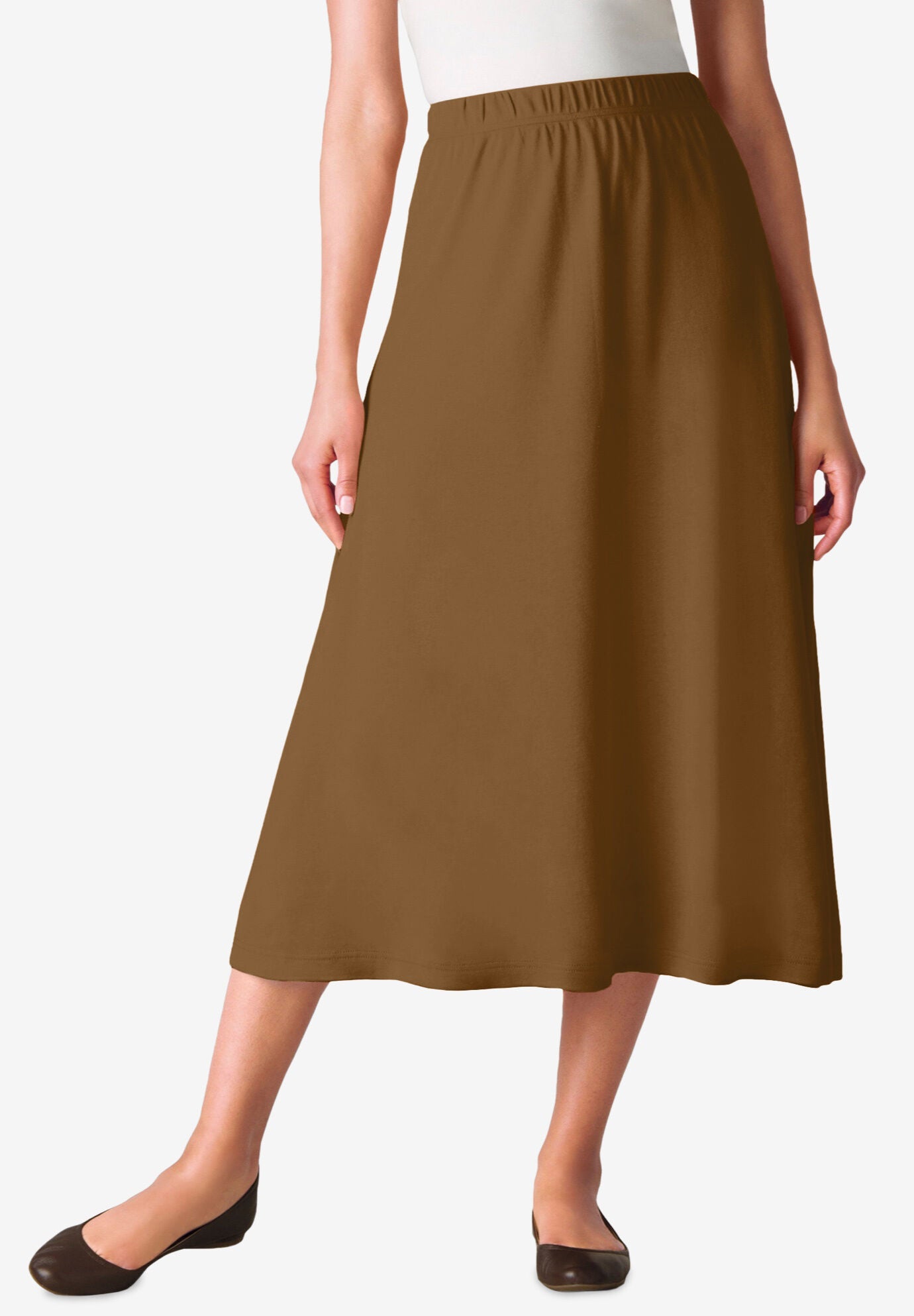 Woman Within Plus Size 7-Day Knit A-Line Skirt - Picture 71 of 79