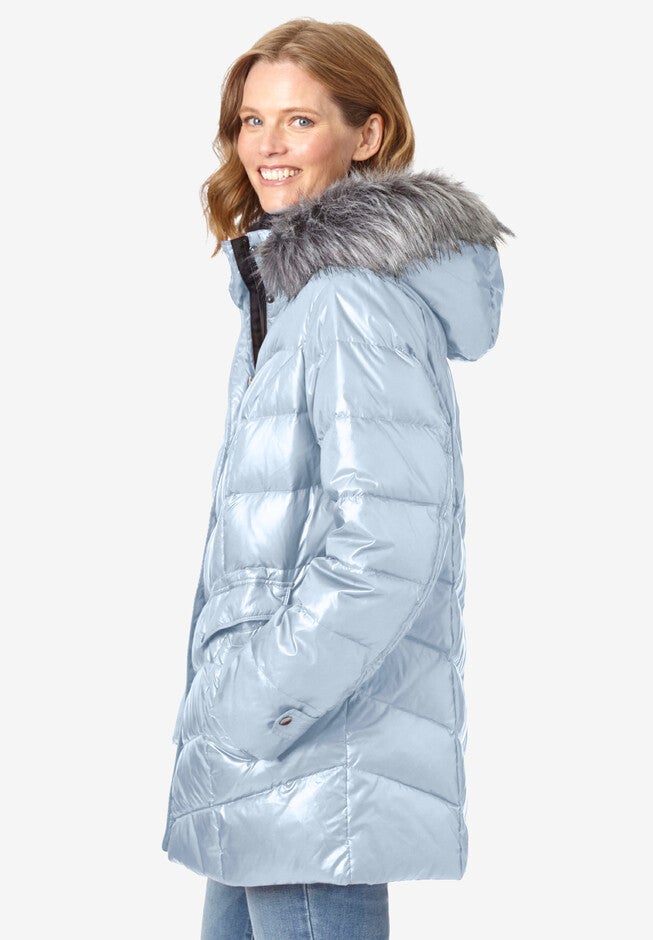 Midweight Down Puffer Coat, , alternate image number null