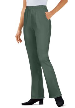 Fineline Stretch Denim Pull-On Bootcut Jeans