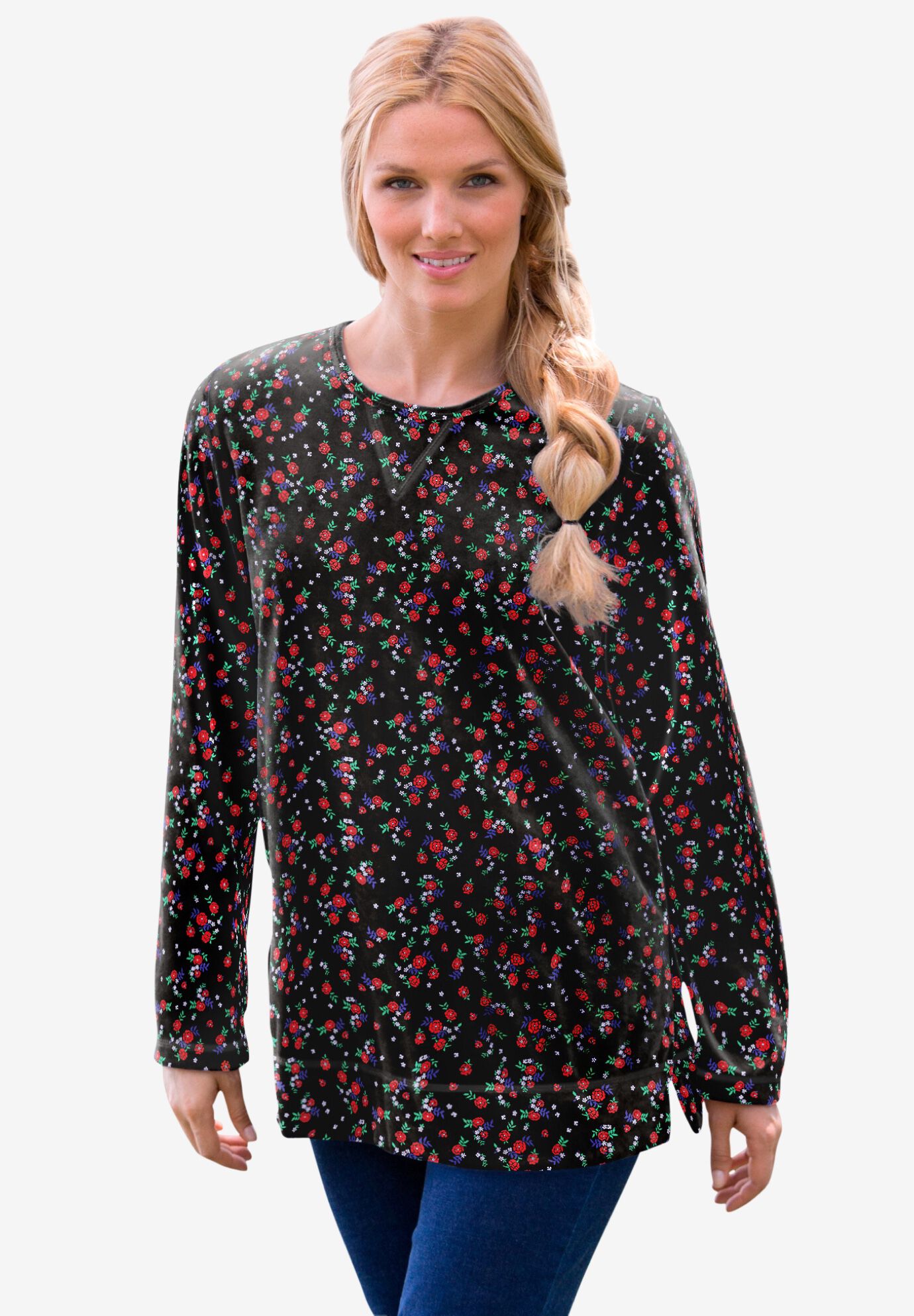 woman within sweatshirts