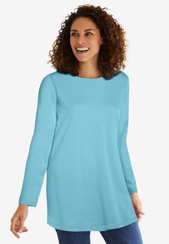 Perfect Long-Sleeve Crewneck Tunic