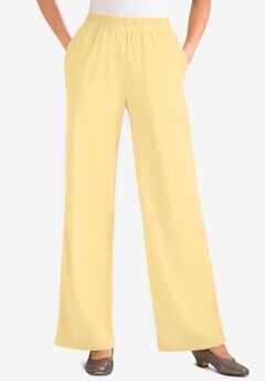 7-Day Knit Wide-Leg Pull-On Pants