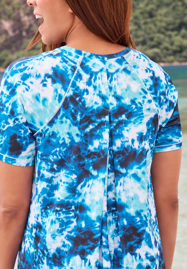 Pleat Back Swim Tee, , on-hover image number null