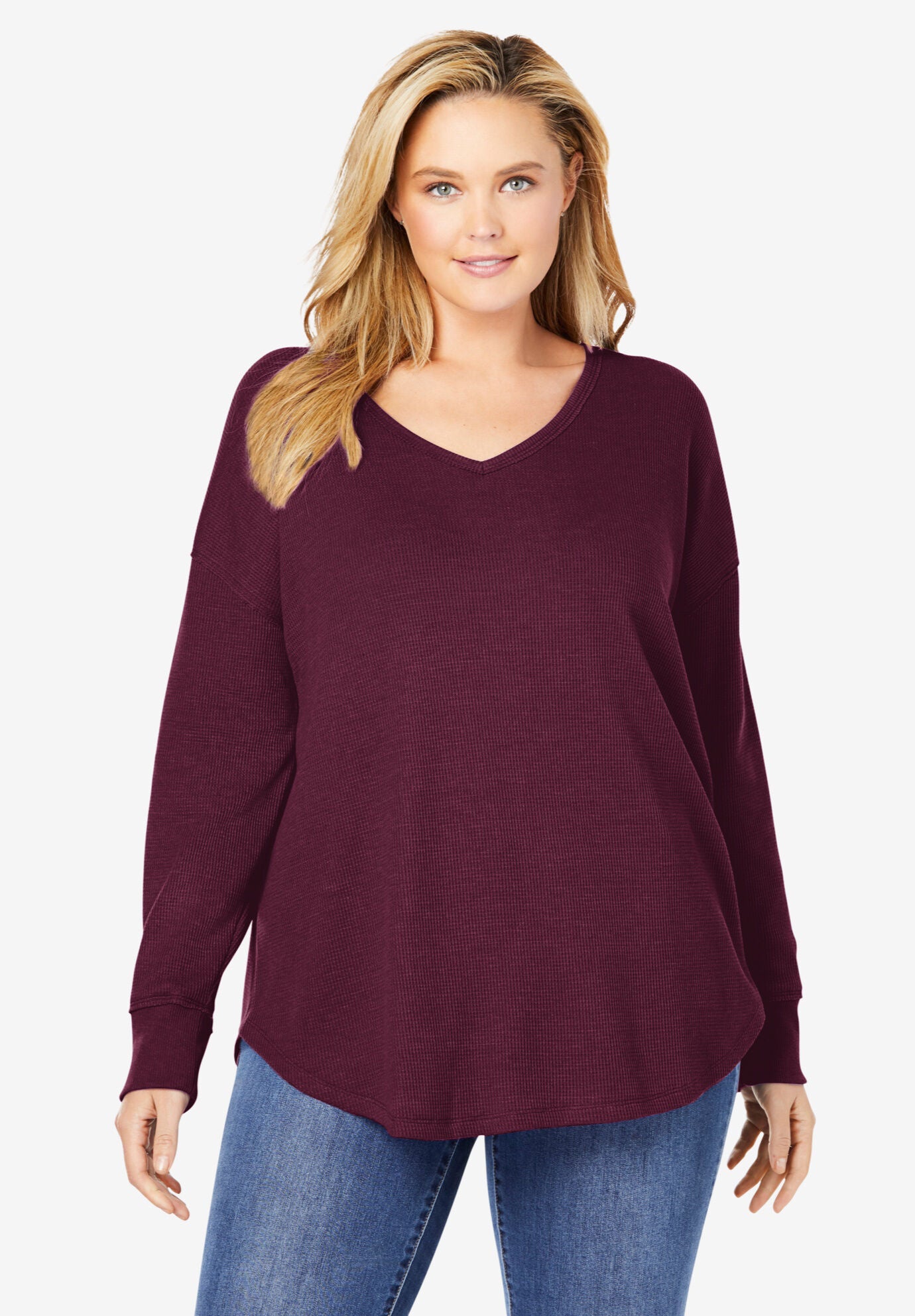 plus size thermal tops