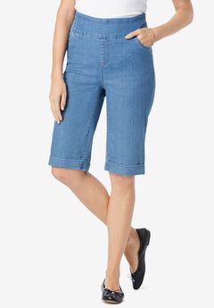 Flex-Fit Pull-On Denim Short