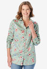 Soft Sueded Moleskin Shirt, SAGE PRETTY FLORAL, hi-res image number null