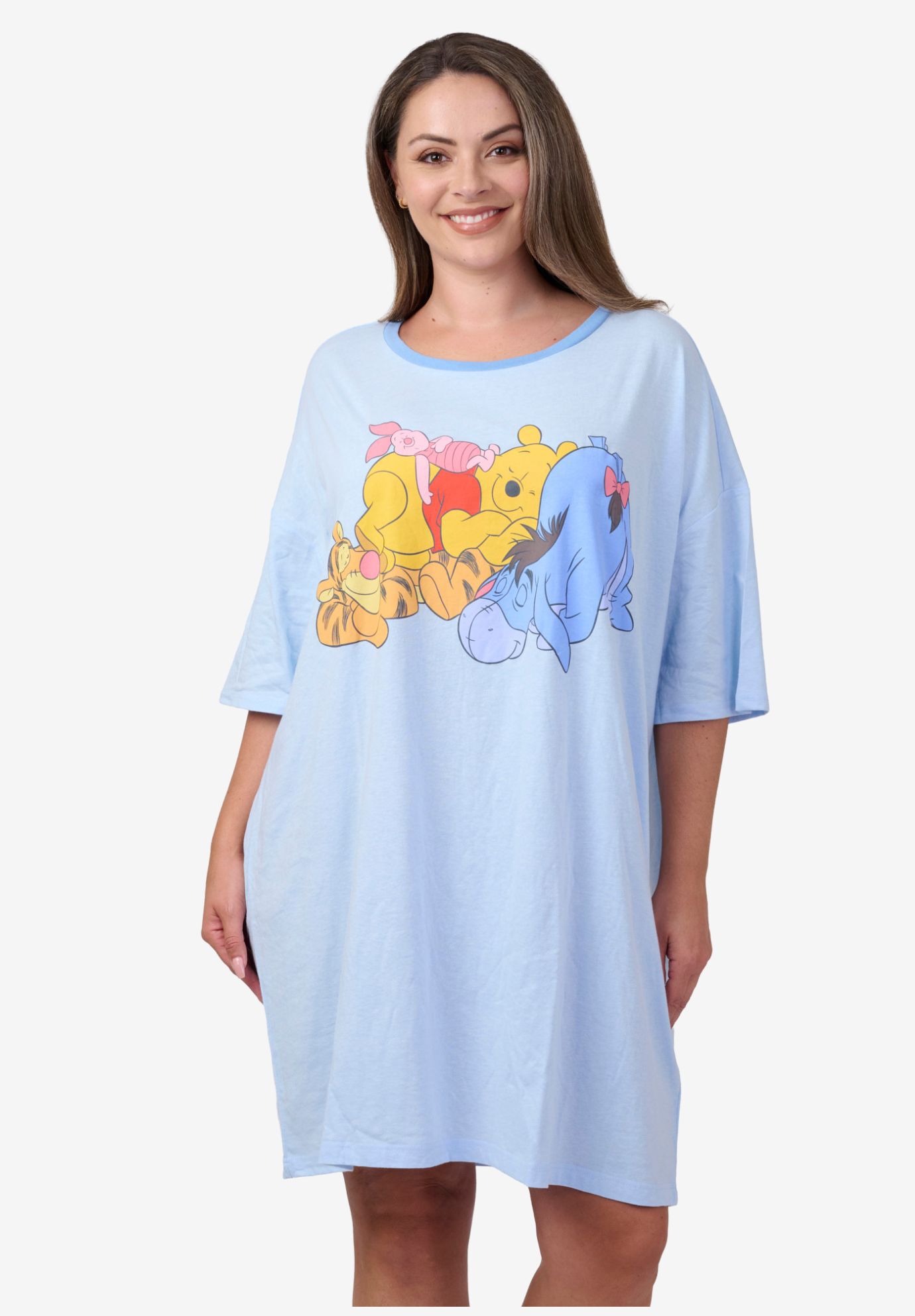 Disney Winnie the Pooh and Friends Sleep Shirt Nightgown Pajamas Sleepwear, BLUE, alternate image number 5