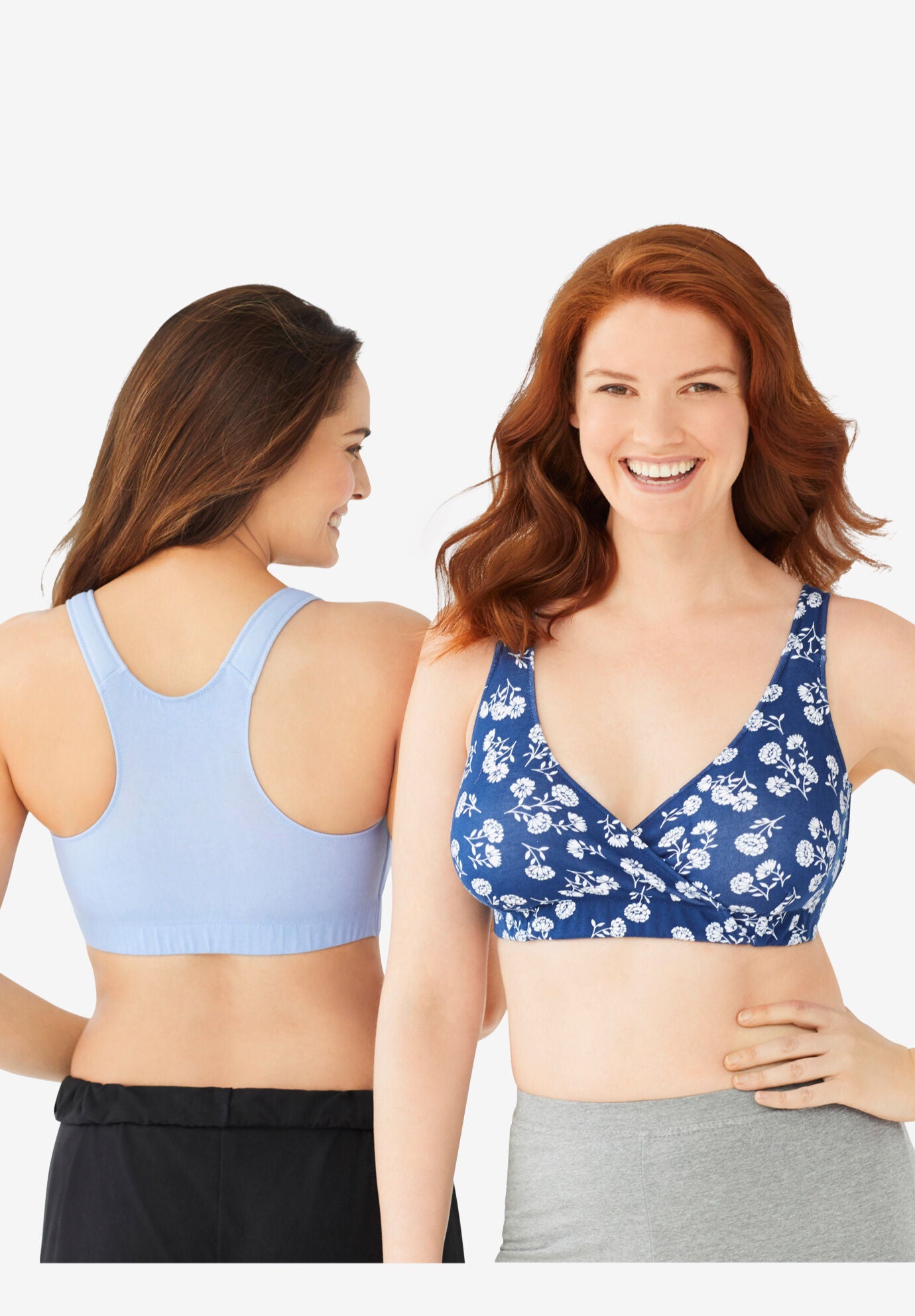 Low Impact Cotton Sports Bra 2 Pack