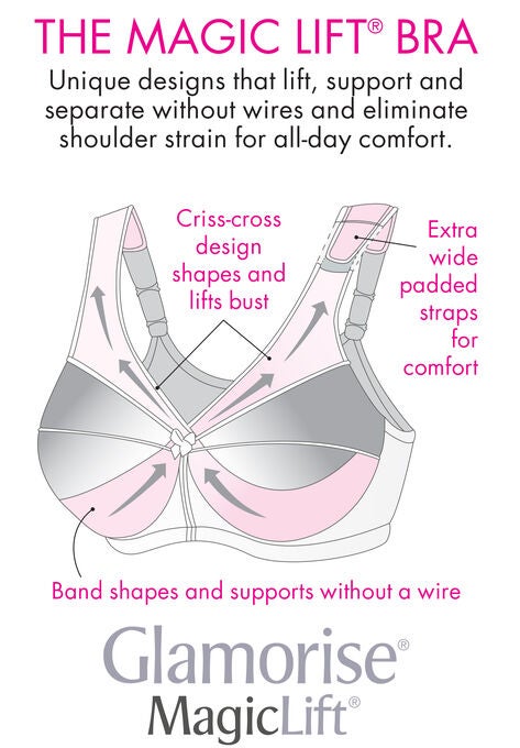 Magic Lift® Front-Close Posture Wireless Bra 1265, , alternate image number null