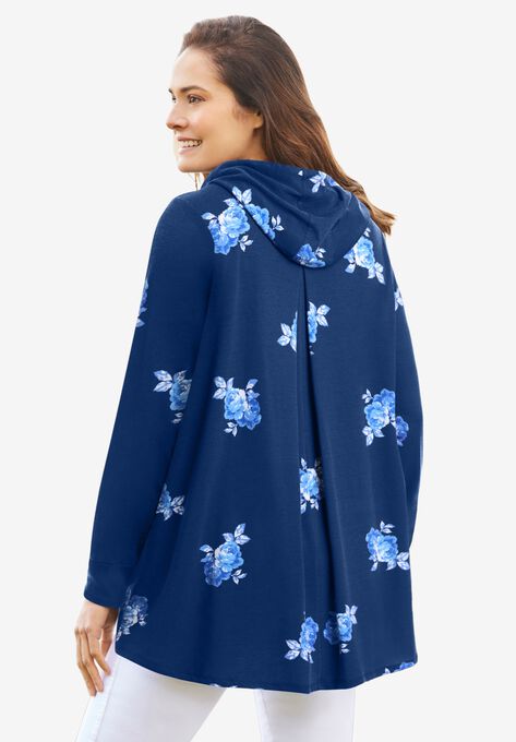 Pleat-Back Swing Sweatshirt, , on-hover image number null