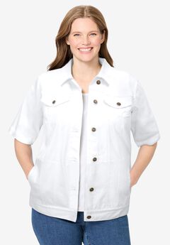 Short-Sleeve Denim Jacket