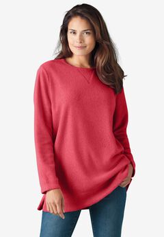 Plus Size Solid Sweatshirts