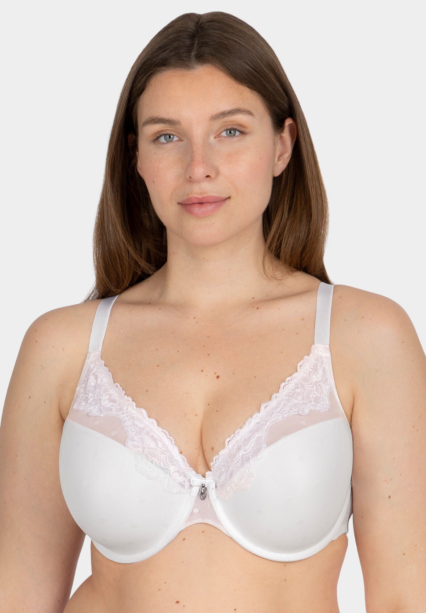 Sheer Whisper Plunge T-shirt Bra, PEARL, hi-res image number 0