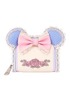 Loungefly x Disney Minnie Mouse Floral and Lace Zip Around Wallet