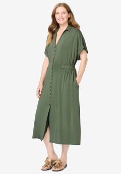 Snap-Front Dress