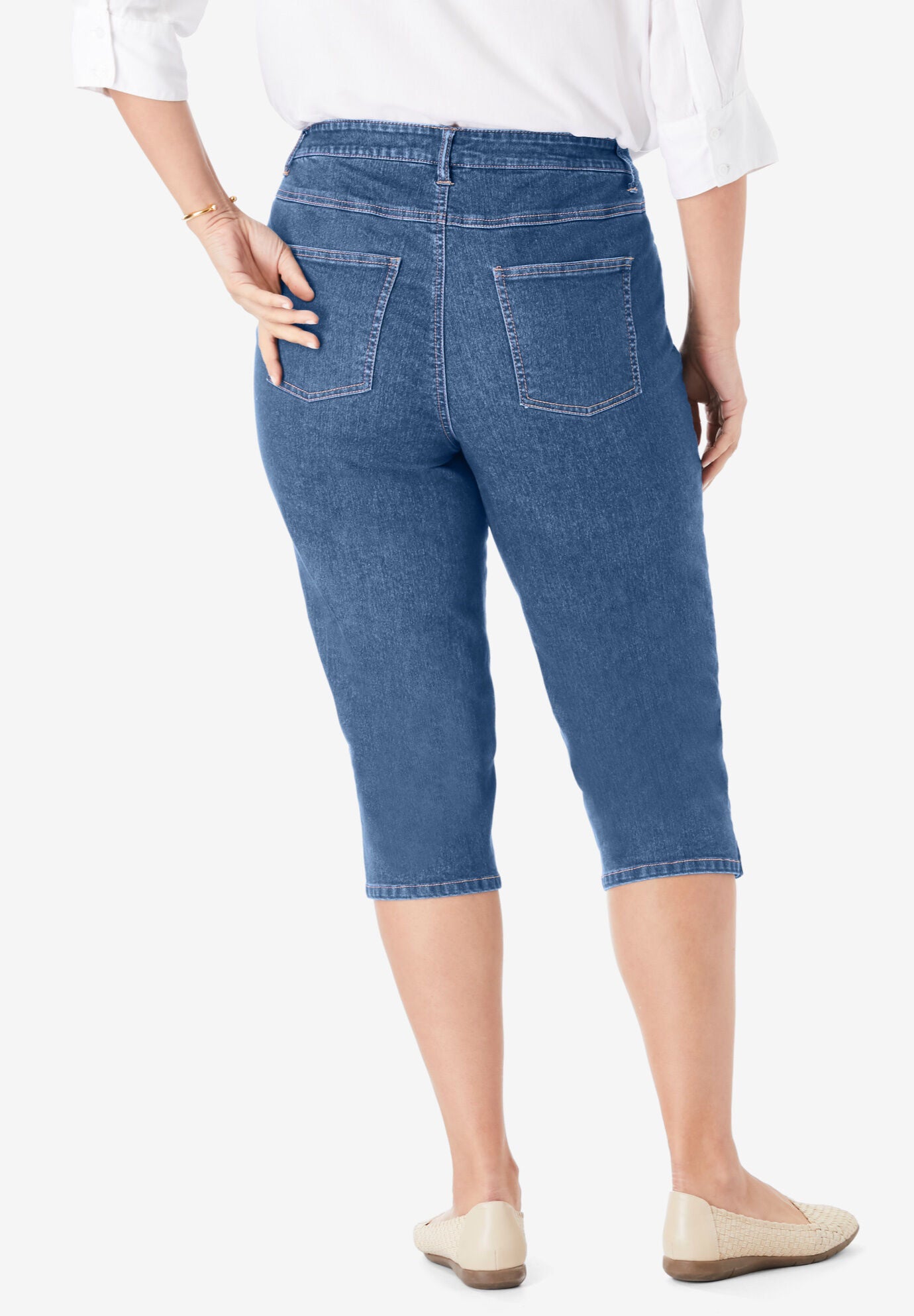 stretch jean capris