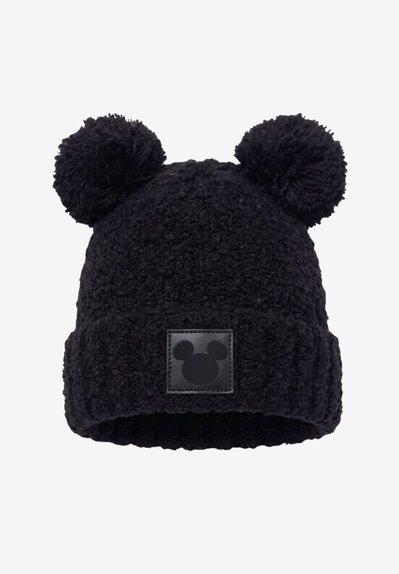 Disney Mickey Mouse Beanie Hat Double Pom Fuzzy Knit Winter