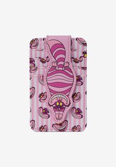 Womens Disney Cheshire Cat Card Holder Wallet Button Snap Closure