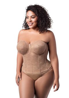 Make it Lace Strapless Longline 6621