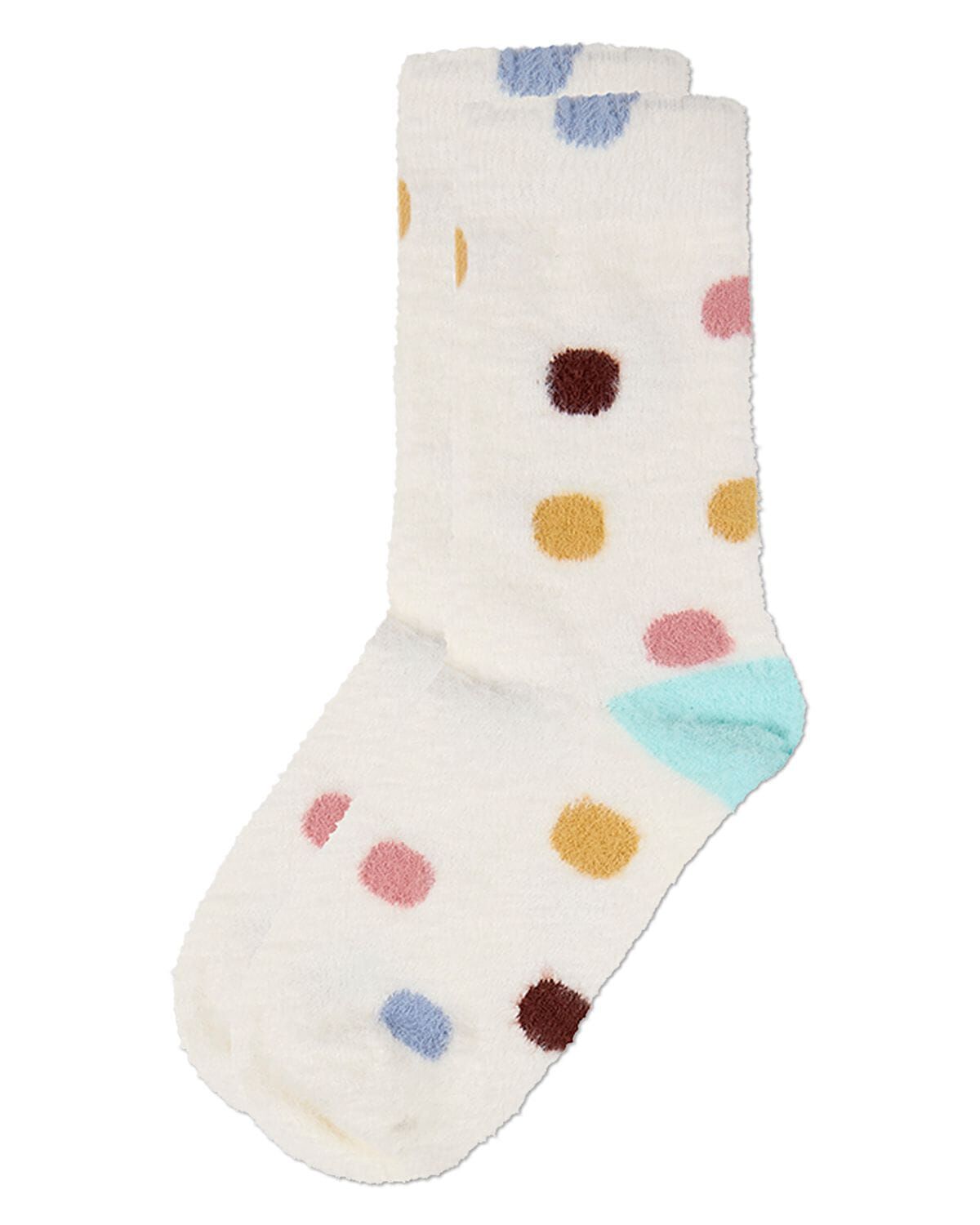 Dotted Plush Crew, IVORY, alternate image number 2