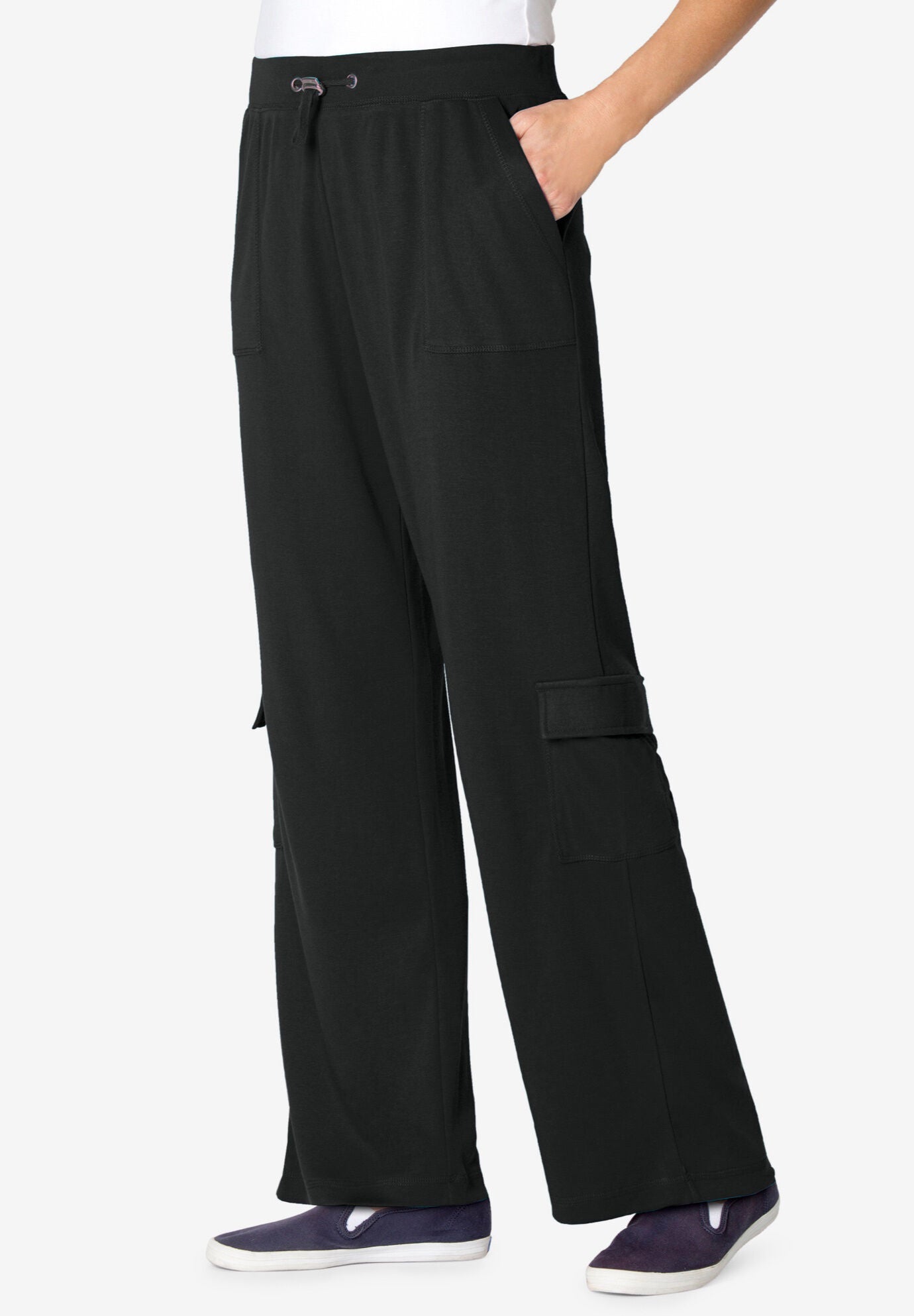 Pull On Knit Cargo Pant