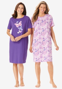 2-Pack Short-Sleeve Sleepshirt