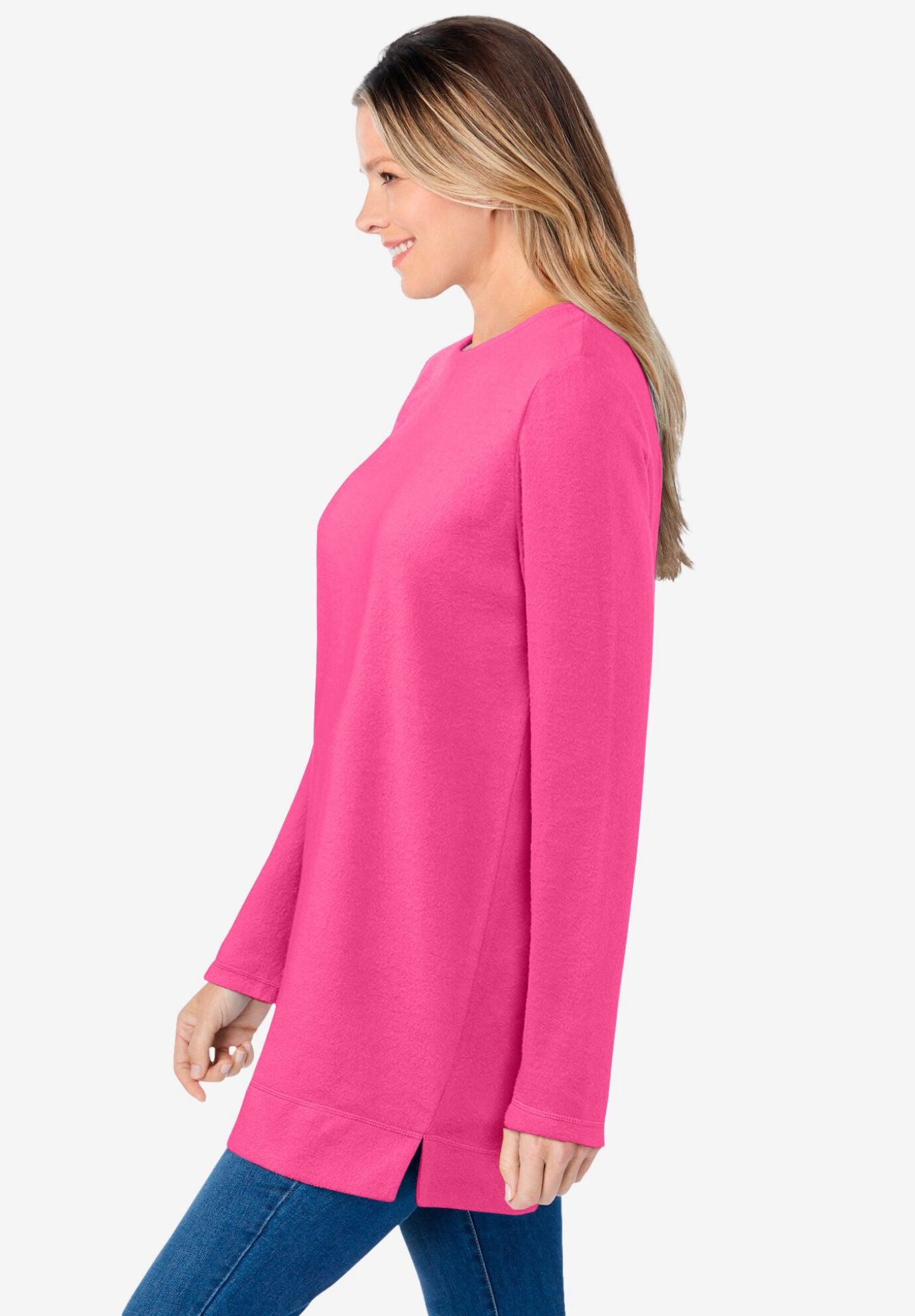 Sherpa Sweatshirt Woman Within