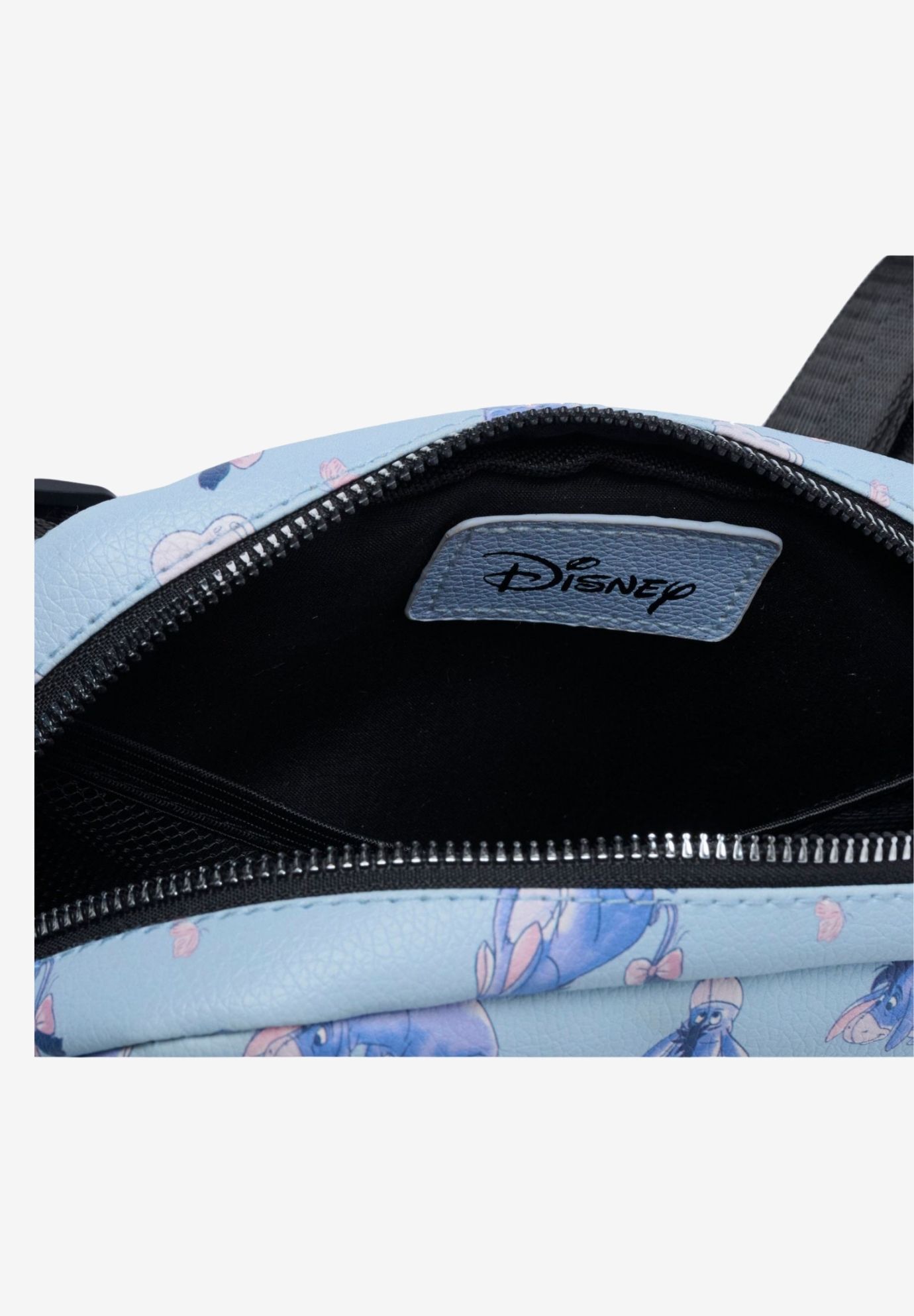 Disney Eeyore Belt Bag Blue Faux Leather Fanny Pack Waist Bag Crossbody Zippered, BLUE, alternate image number 5