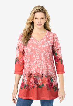 Plus Size Patterned Blouses