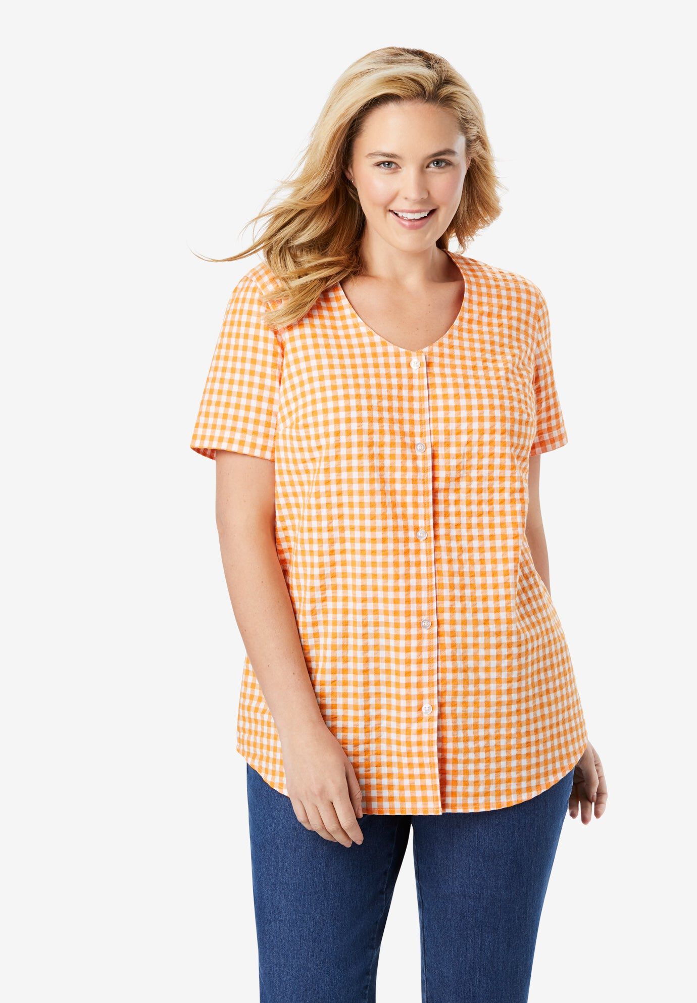 Short-Sleeve Cold-Shoulder Tee | Woman 