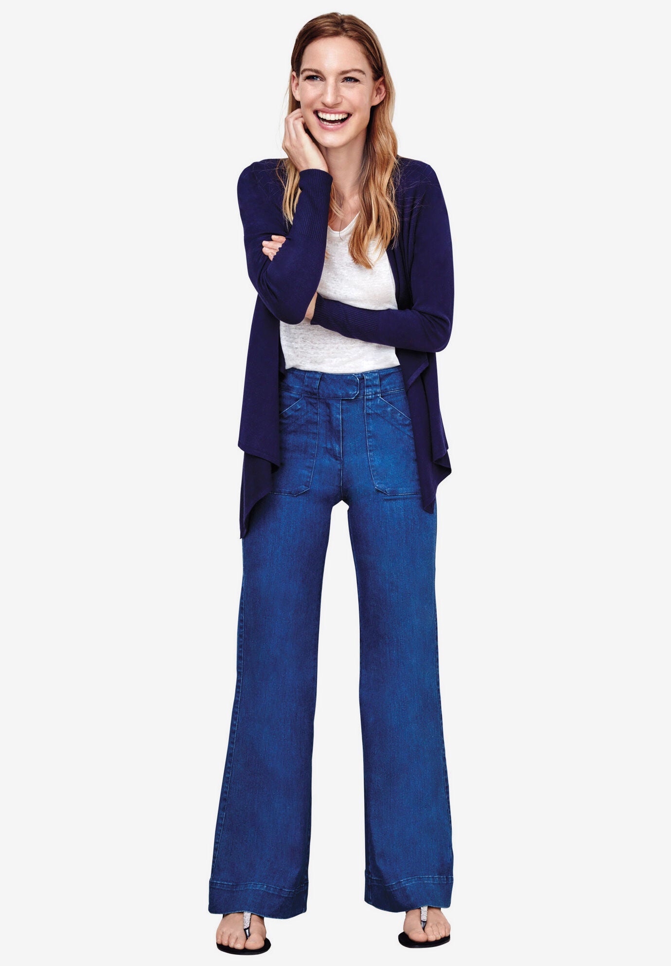 Woman within sale wide leg jeans