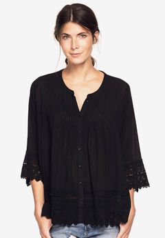 Crochet Trim Blouse