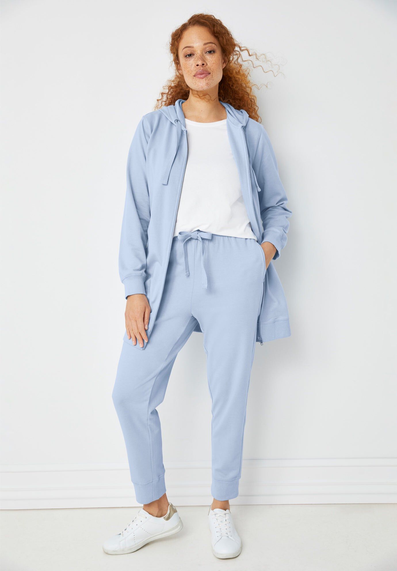 French Terry Drawstring Elastic Waistband Jogger