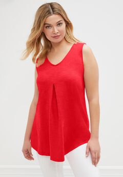 Tank Tunic With Inverted Pleat