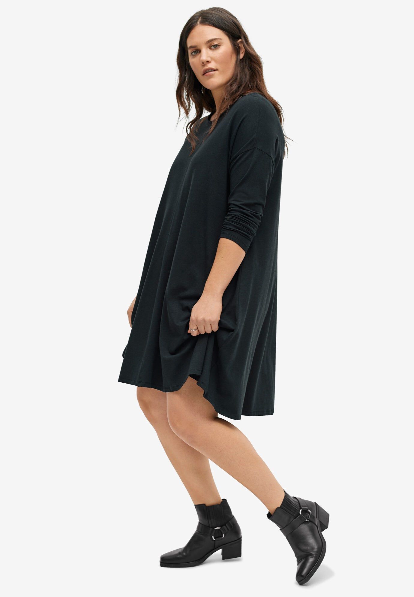 Knit Trapeze Dress | Woman Within