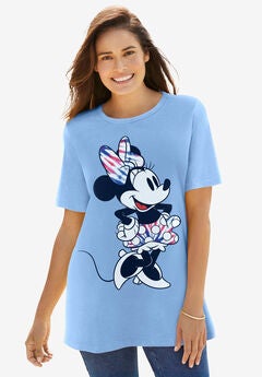 Disney Blue Tie Dye Minnie Crewneck Tee