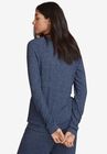Marled Henley Lounge Top, , on-hover image number null