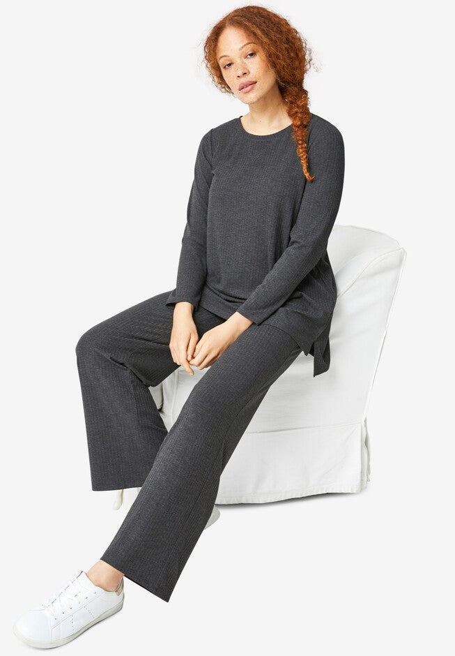Ribbed Hi-Low Tunic, , on-hover image number null