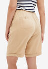 Linen Blend Drawstring Bermuda Shorts, , on-hover image number null