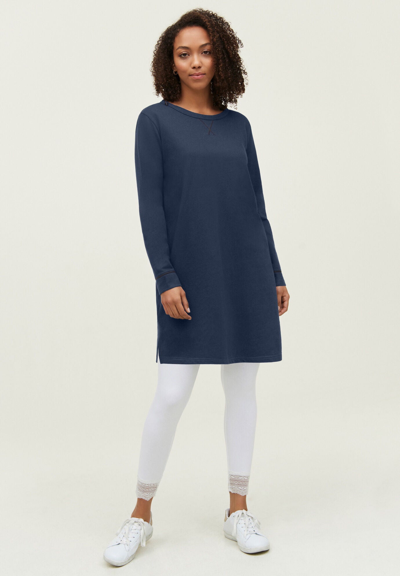 Red French Terry Tunic main image 1