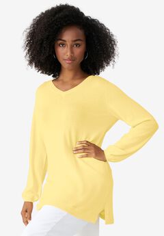 V-Neck Sweater Tunic