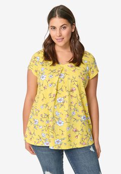 Twisted V-neck Tee