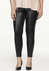 Faux Leather Front Ponte Leggings, , alternate image number null