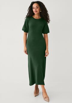 Fine Knit Midi Sweater Dress