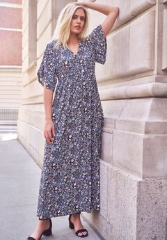 Knit Tie-Back Maxi