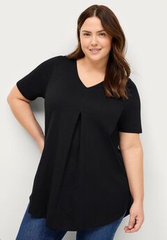 Plus Size Curved Hem Tops